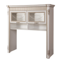 Модуль №275 Шкаф-надставка "Скарлет",  Ясень белый