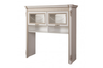 Модуль №275 Шкаф-надставка "Скарлет",  Ясень белый