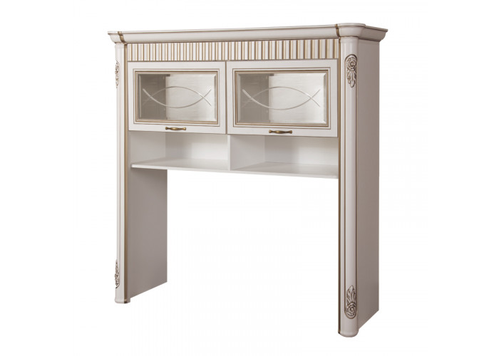 Модуль №275 Шкаф-надставка "Скарлет",  Ясень белый Модуль №275 Шкаф-надставка "Скарлет",  Ясень белый