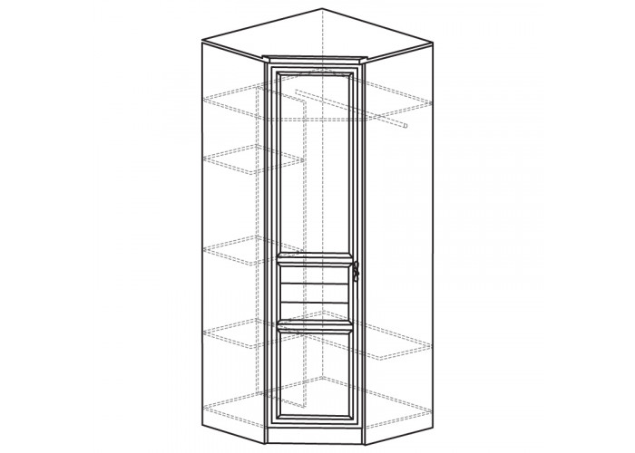 Шкаф угловой (угол 854х854) Лира №50