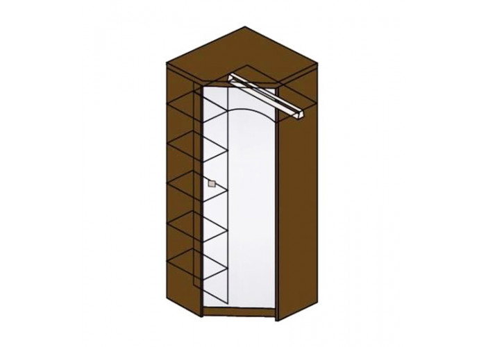 Шкаф угловой с зеркалом Модена М14 