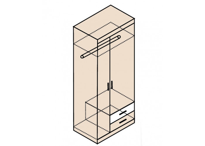 Шкаф для одежды Ника Н10 
