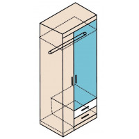 Шкаф для одежды Ника Н10з 