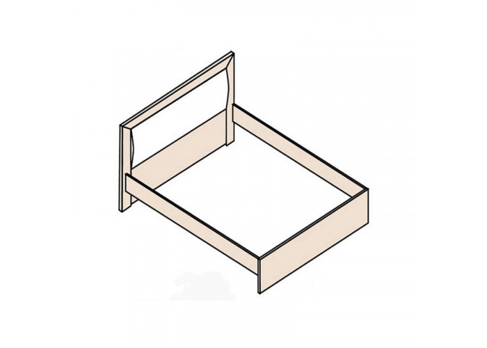 Кровать 1600 БЕЗ ортопеда,с мягким элементом Ника Н20 