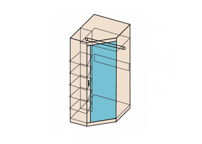 Шкаф угловой Ника Н7 